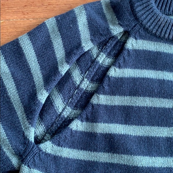 Jill Sander navy blue and kaki green sweater - Picture 3 of 5